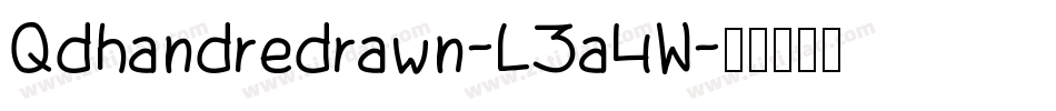 Qdhandredrawn-L3a4W字体转换