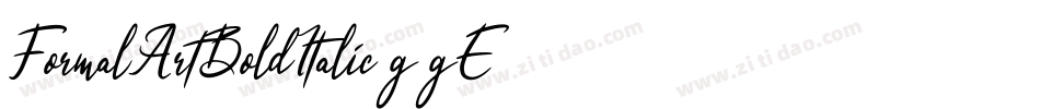 FormalArtBoldItalic-g1gE字体转换