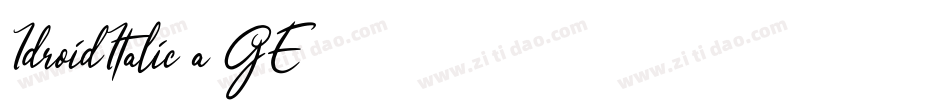 IdroidItalic-a1GE字体转换