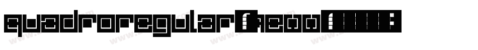 QuadroRegular-4eWW字体转换