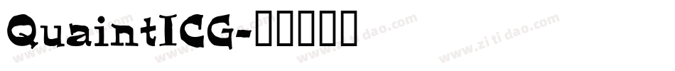 QuaintICG字体转换