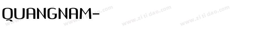 QUANGNAM字体转换
