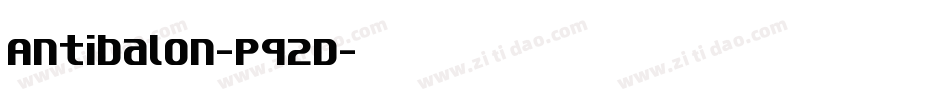 Antibalon-pq2D字体转换