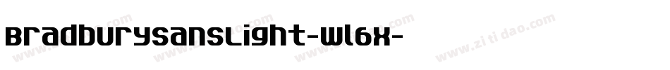 BradburysansLight-wl6x字体转换