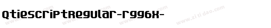QtieScriptRegular-rgg6x字体转换