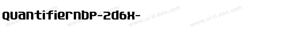 QuantifierNbp-2d6X字体转换