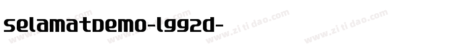SelamatDemo-lgg2d字体转换
