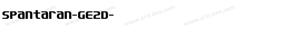 Spantaran-GE2D字体转换