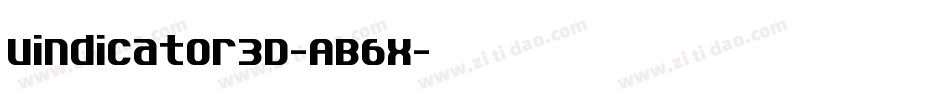 Vindicator3D-AB6x字体转换 Vindicator3D-AB6x字体转换