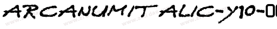 ArcanumItalic-Y1o字体转换
