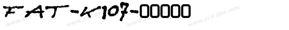 Fat-K1O7字体转换