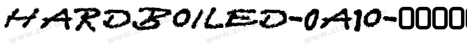 Hardboiled-0a1o字体转换