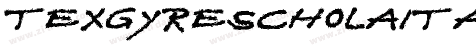 TexgyrescholaItalic-E1o8字体转换