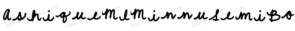 AshiqueMlMinnuSemiBold-WL8A字体转换