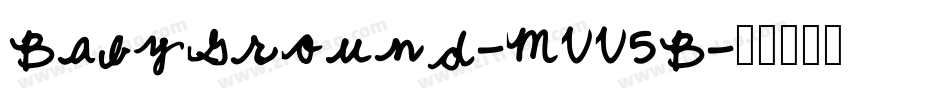 BabyGround-MVV5B字体转换