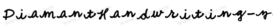 DiamantHandwriting-z8r8a字体转换