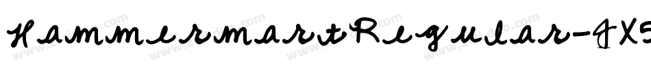HammermartRegular-JX5B字体转换