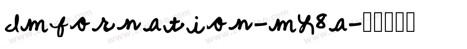 Imfornation-mL8a字体转换