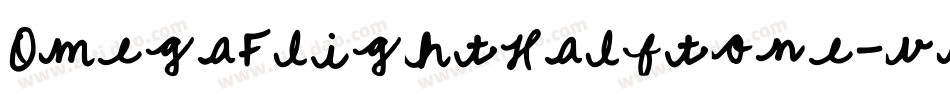 OmegaFlightHalftone-vmR8A字体转换