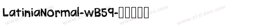 LatiniaNormal-wB59字体转换
