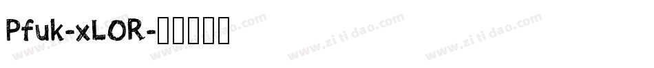 Pfuk-xL0R字体转换
