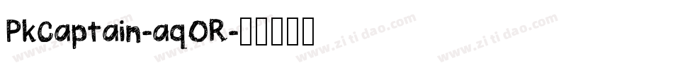PkCaptain-aq0R字体转换