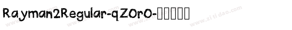 Rayman2Regular-qZ0r0字体转换