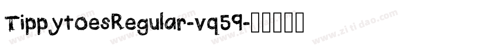 TippytoesRegular-vq59字体转换