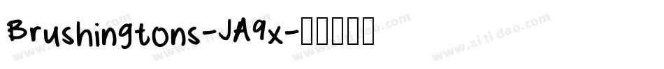 Brushingtons-JA9x字体转换