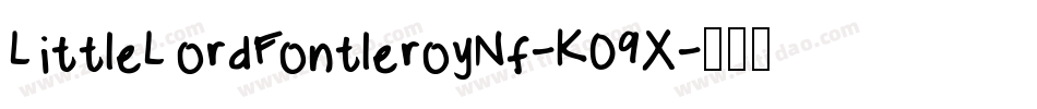 LittleLordFontleroyNf-KO9X字体转换