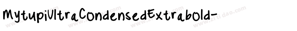 MytupiUltraCondensedExtrabold-JZ8n字体转换