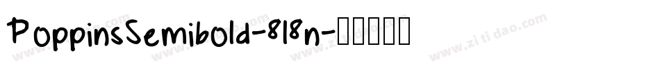 PoppinsSemibold-8l8n字体转换