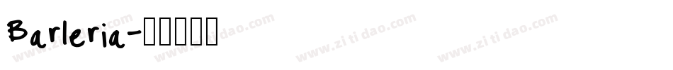 Barleria字体转换