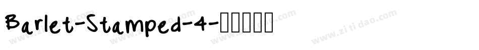Barlet-Stamped-4字体转换
