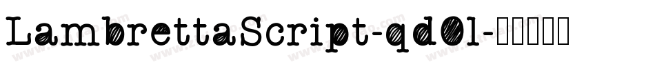 LambrettaScript-qd0l字体转换 LambrettaScript-qd0l字体转换
