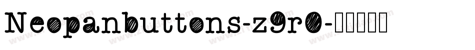 Neopanbuttons-z9r0字体转换