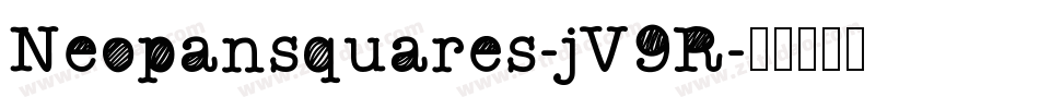 Neopansquares-jV9R字体转换