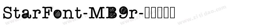 StarFont-MB9r字体转换