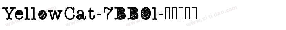 YellowCat-7BB0l字体转换 YellowCat-7BB0l字体转换