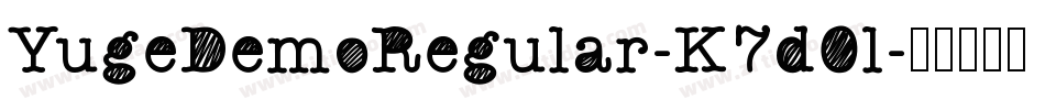 YugeDemoRegular-K7d0l字体转换
