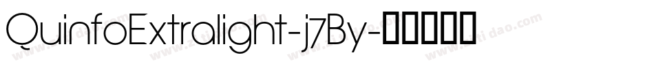 QuinfoExtralight-j7By字体转换
