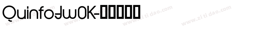 Quinfo-Jw0K字体转换
