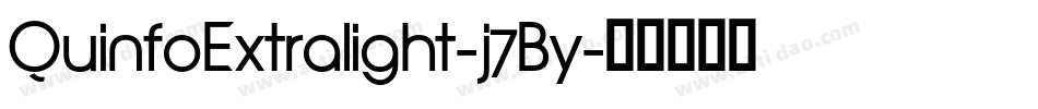 QuinfoExtralight-j7By字体转换