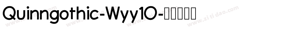 Quinngothic-Wyy1O字体转换