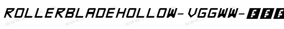 RollerBladeHollow-VGGww字体转换