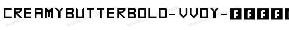 CreamyButterBold-vVDy字体转换