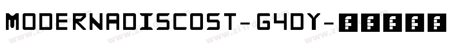 ModernaDiscoSt-G4Dy字体转换