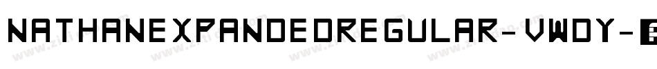 NathanExpandedRegular-VWDy字体转换