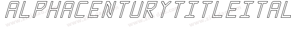 alphacenturytitleital字体转换