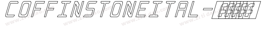 coffinstoneital字体转换